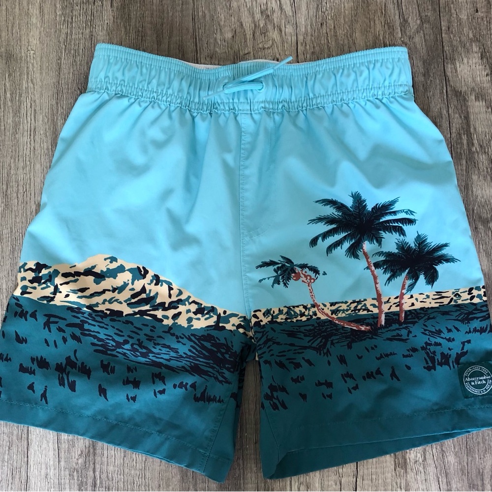 Abercrombie Kids Ocean Blue Swim Trunks